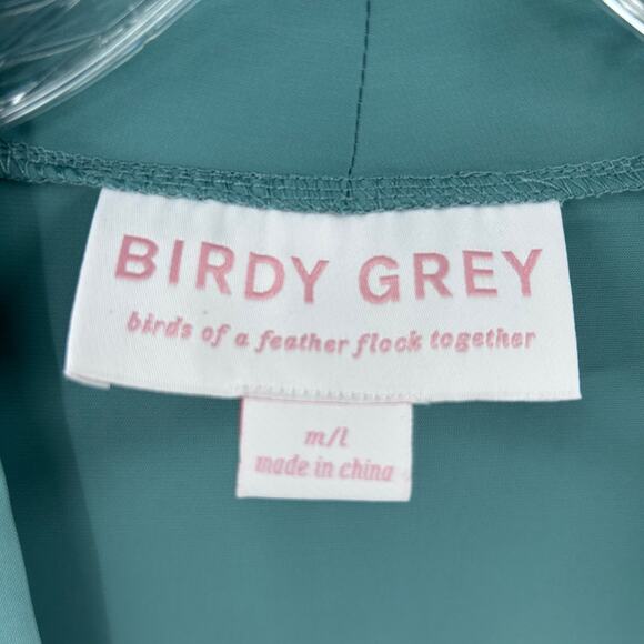 Birdy Grey Kenny Ruffle Sea Glass Robe Ruffle Missing Belt Womens Size M/L - Picture 6 of 10